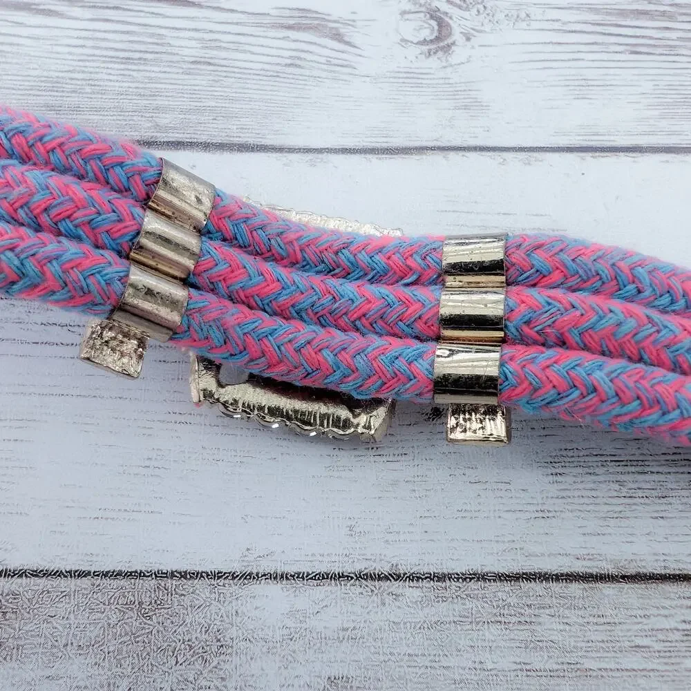 Multi Color Chunky Clasp Bracelet - Fair Condition